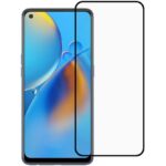 Full Glas screenprotector geschikt voor  - Oppo A74 4G - Transparant - Volledige dekking - Premium Glas