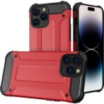 Hoesje geschikt voor Apple iPhone 14 Pro - Rood - Armor case