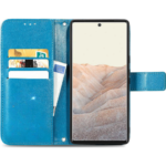 Hoesje geschikt voor Google Pixel 6A - Bruin - Book Case - Portemonneehoesje - Kaartenhouder