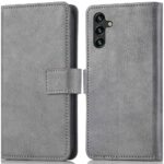 Hoesje geschikt voor Samsung Galaxy A04 - Grijs - Book Case - Portemonneehoesje - Kaartenhouder