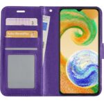Hoesje geschikt voor Samsung Galaxy A04 - Wit - Book Case - Portemonneehoesje - Kaartenhouder