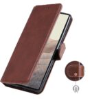 Hoesje geschikt voor Samsung Galaxy Xcover 6 Pro - Bruin - Book Case - Portemonneehoesje - Kaartenhouder