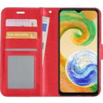 Hoesje geschikt voor Samsung Galaxy Xcover 6 Pro - Rood - Book Case - Portemonneehoesje - Kaartenhouder
