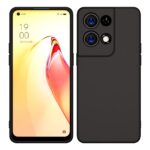 Siliconen hoesje geschikt voor Oppo Reno 8 Pro - Zwart - Soft Cover - Afbeelding 3