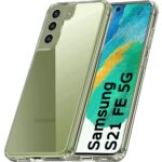 Siliconen hoesje geschikt voor Samsung Galaxy S21 FE - Transparant - Soft Cover