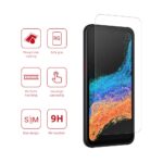 Screenprotector geschikt voor Samsung Galaxy Xcover 6 Pro - Transparant - Gehard glas - scherm beschermer
