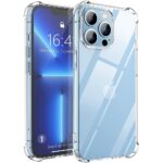 Siliconen hoesje geschikt voor Apple iPhone 13 Pro Max - Transparant - Antishock - Bumper case