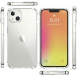 Siliconen hoesje geschikt voor Apple iPhone 13 - Transparant - Antishock - Bumper case