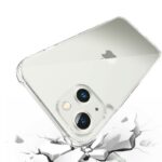 Siliconen hoesje geschikt voor Apple iPhone 13 - Transparant - Antishock - Bumper case