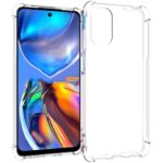 Siliconen hoesje geschikt voor Motorola Moto E32 - Transparant - Antishock - Bumper case