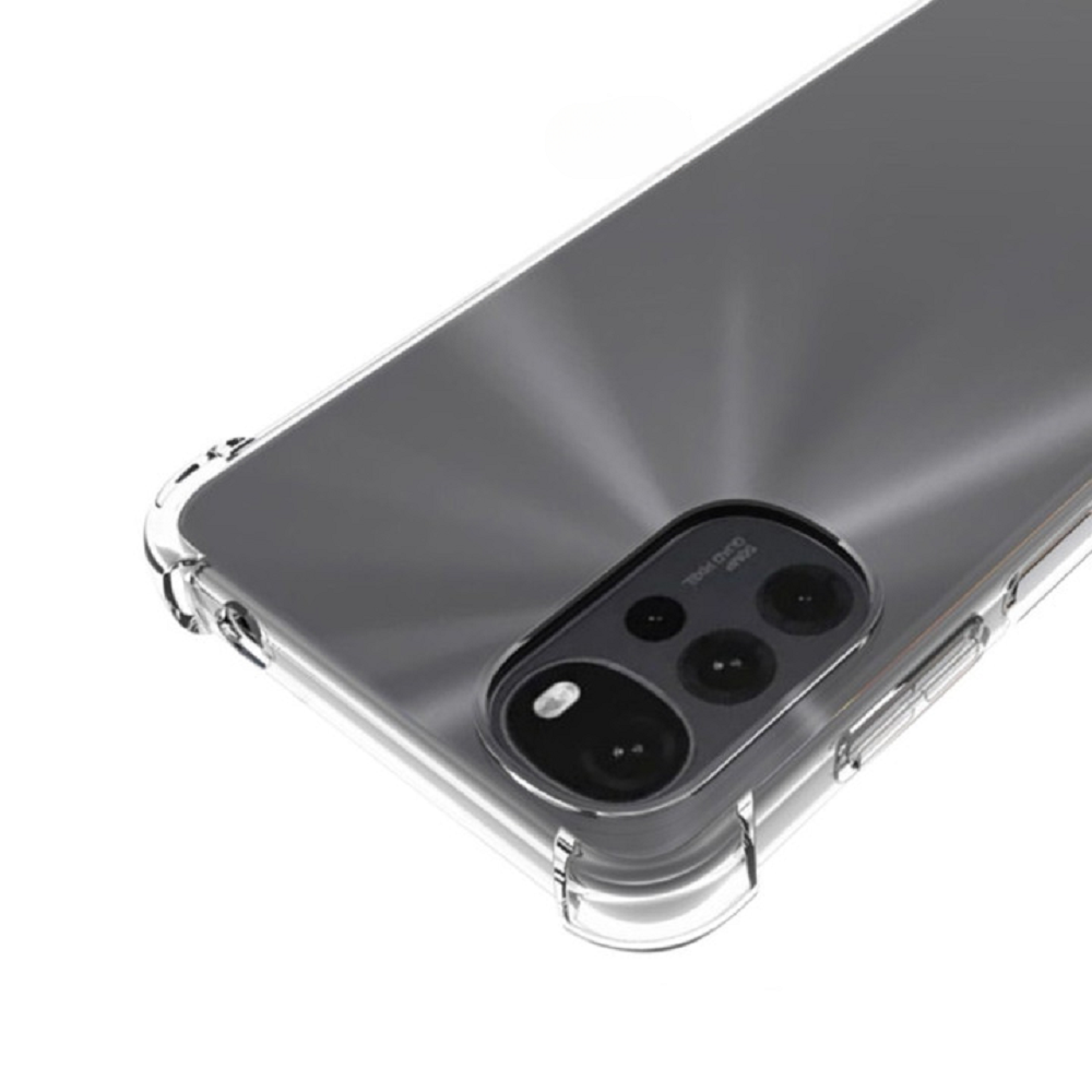 Siliconen hoesje geschikt voor Motorola Moto G22 - Transparant - Antishock - Bumper case