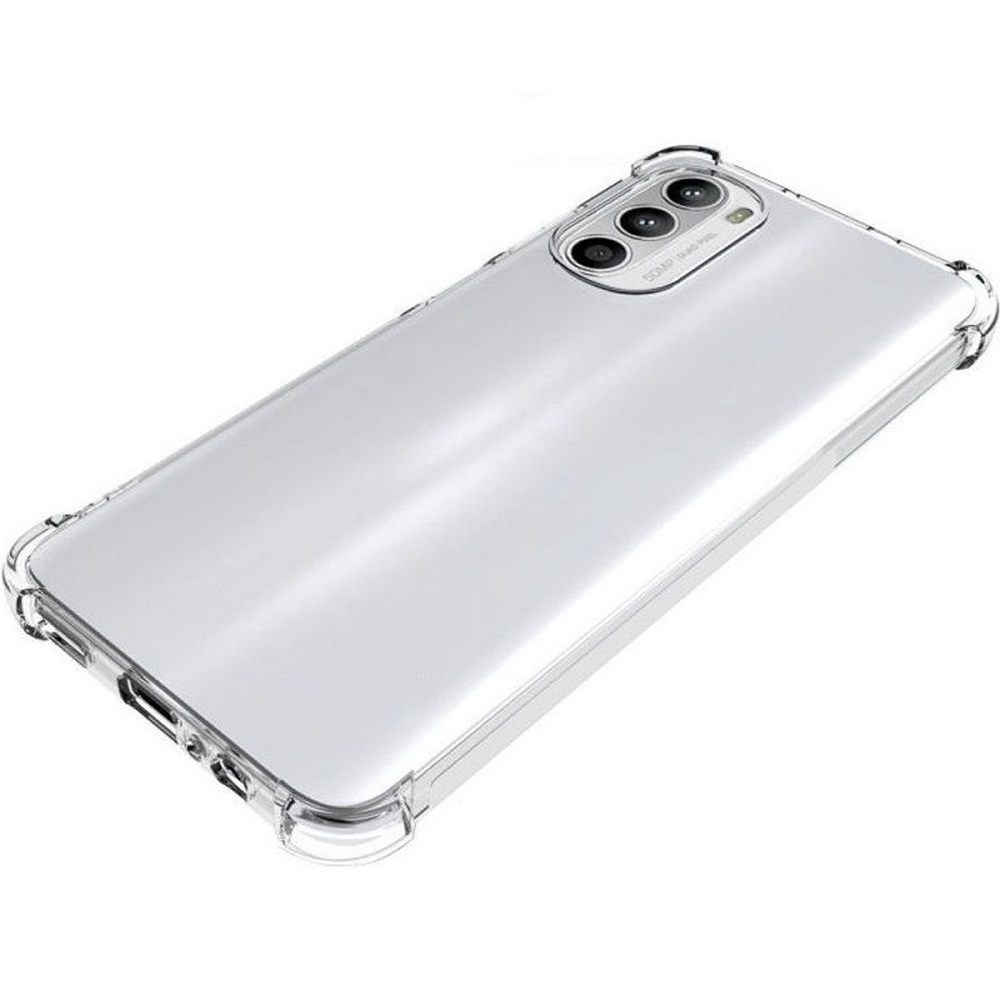 Siliconen hoesje geschikt voor Motorola Moto G42 - Transparant - Antishock - Bumper case