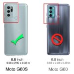Siliconen hoesje geschikt voor Motorola Moto G60s - Transparant - Antishock - Bumper case