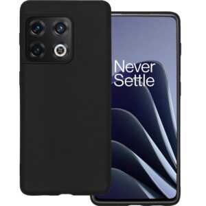 Siliconen hoesje geschikt voor OnePlus 10 Pro - Zwart - Soft Cover