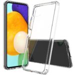 Siliconen hoesje geschikt voor Samsung Galaxy A22 5G - Transparant - Antishock - Bumper case