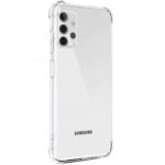 Siliconen hoesje geschikt voor Samsung Galaxy A32 5G - Transparant - Antishock - Bumper case