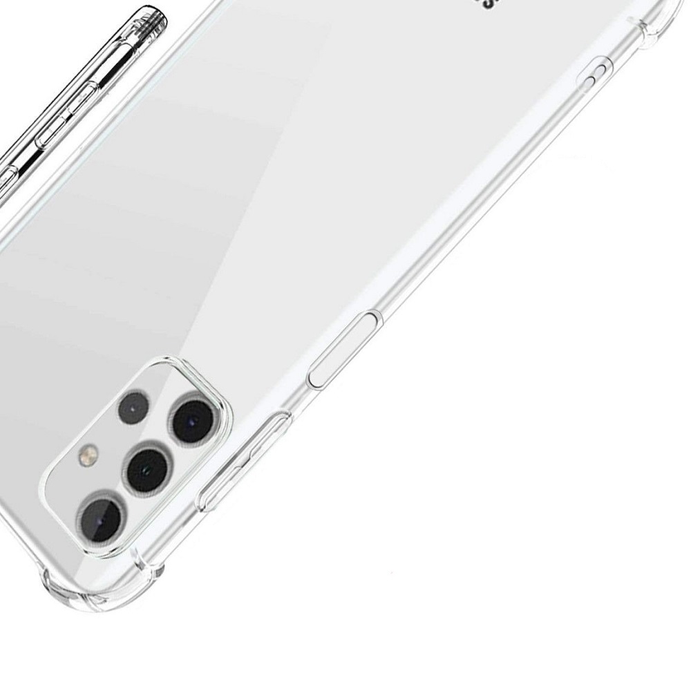 Siliconen hoesje geschikt voor Samsung Galaxy A32 5G - Transparant - Antishock - Bumper case