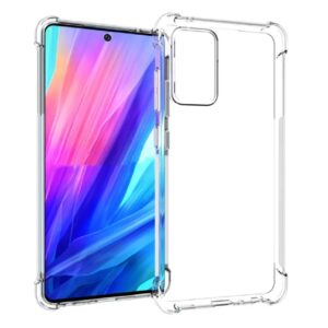 Siliconen hoesje geschikt voor Samsung Galaxy A52 5G - Transparant - Antishock - Bumper case
