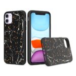 Siliconen hoesje met print geschikt voor Apple iPhone 11 - Marmer Triangle