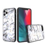 Siliconen hoesje met print geschikt voor Apple iPhone 11 Pro Max - Marmer Triangle