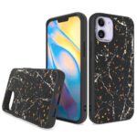 Siliconen hoesje met print geschikt voor Apple iPhone 12  - Marmer Triangle