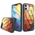 Siliconen hoesje met print geschikt voor Apple iPhone 12  - Marmer Triangle