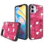 Siliconen hoesje met print geschikt voor Apple iPhone 12  - Marmer Triangle