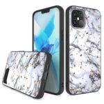 Siliconen hoesje met print geschikt voor Apple iPhone 12 Pro - Marmer Triangle