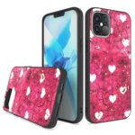 Siliconen hoesje met print geschikt voor Apple iPhone 12 Pro Max - Marmer Hearts