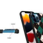 Siliconen hoesje met print geschikt voor Apple iPhone 13 Pro - Marmer Triangle