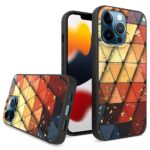 Siliconen hoesje met print geschikt voor Apple iPhone 13 Pro Max - Marmer Triangle