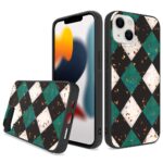 Siliconen hoesje met print geschikt voor Apple iPhone 14 Plus - Marmer Triangle