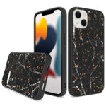 Siliconen hoesje met print geschikt voor Apple iPhone 14 Plus - Marmer Triangle