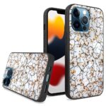 Siliconen hoesje met print geschikt voor Apple iPhone 14 Pro Max - Marmer Triangle