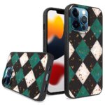Siliconen hoesje met print geschikt voor Apple iPhone 14 Pro Max - Marmer Triangle