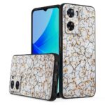 Siliconen hoesje met print geschikt voor OPPO A57 - Marmer Triangle