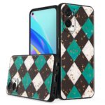 Siliconen hoesje met print geschikt voor OPPO A76 - Marmer Triangle