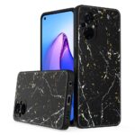 Siliconen hoesje met print geschikt voor OPPO A96 - Marmer Triangle