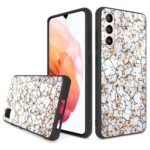 Siliconen hoesje met print geschikt voor Samsung Galaxy A04 - Marmer Triangle