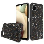 Siliconen hoesje met print geschikt voor Samsung Galaxy A12 5G - Marmer Triangle