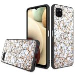 Siliconen hoesje met print geschikt voor Samsung Galaxy A22 5G - Marmer Triangle