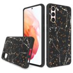 Siliconen hoesje met print geschikt voor Samsung Galaxy S22+ - Marmer Triangle