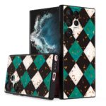 Siliconen hoesje met print geschikt voor Samsung Galaxy S22 Ultra - Marmer Triangle