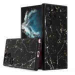 Siliconen hoesje met print geschikt voor Samsung Galaxy S22 Ultra - Marmer Triangle