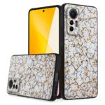 Siliconen hoesje met print geschikt voor Xiaomi 12 Lite - Marmer Triangle