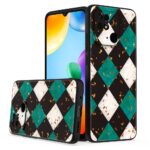 Siliconen hoesje met print geschikt voor Xiaomi Redmi 10C - Marmer Triangle