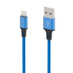 USB-A naar Lightning Oplaad- en Datakabel 1 meter - Blauw LB111