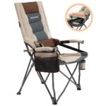 Premium Opklapbaar Campingstoel met Bekerhouder en Opbergvak