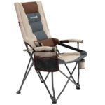 Premium Opklapbaar Campingstoel met Bekerhouder en Opbergvak