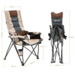 Premium Opklapbaar Campingstoel met Bekerhouder en Opbergvak